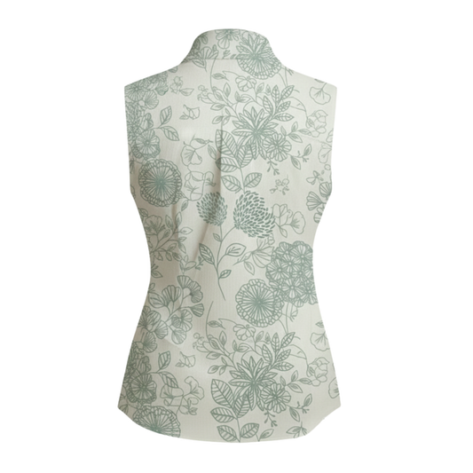 Sheer sleeveless shirt