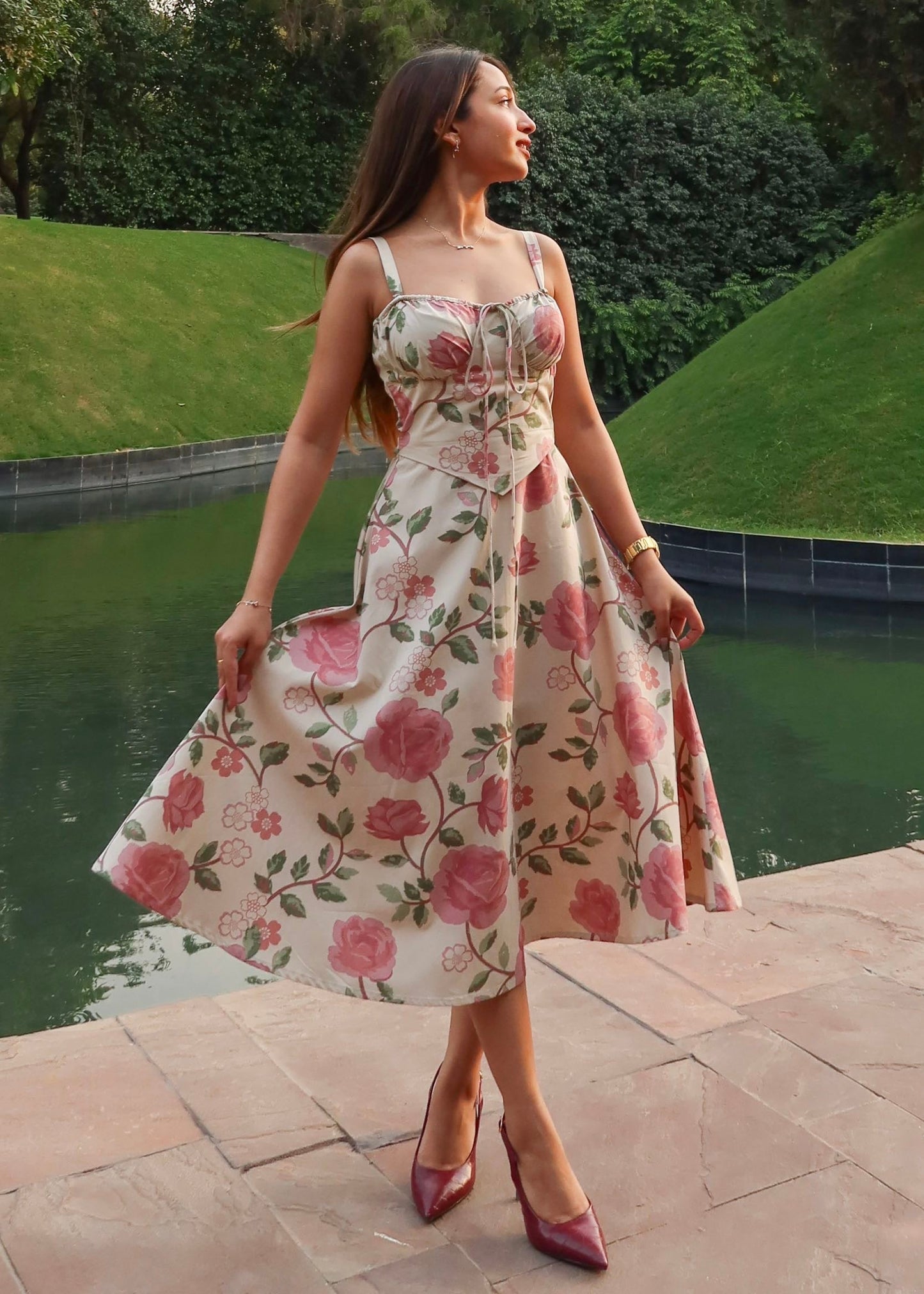 Rosy Bustier Dress