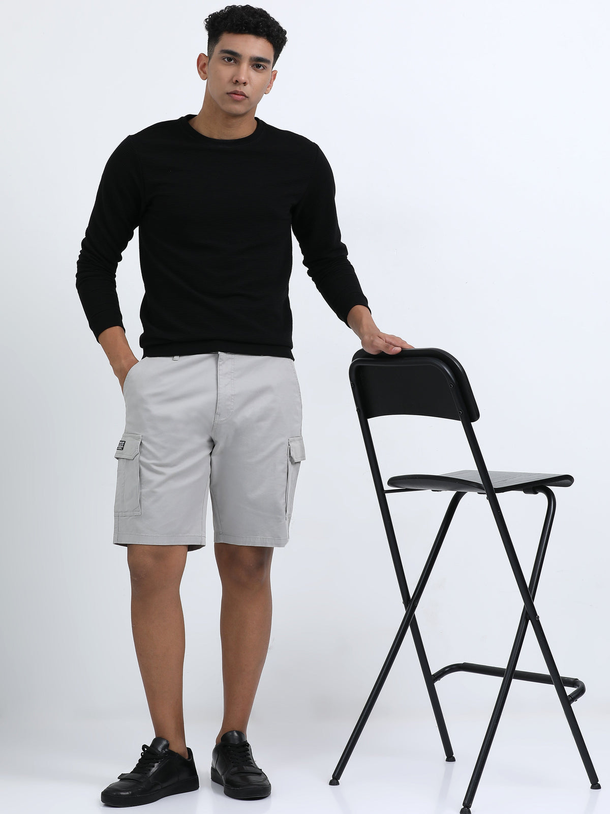 Cargo Shorts - Light Grey