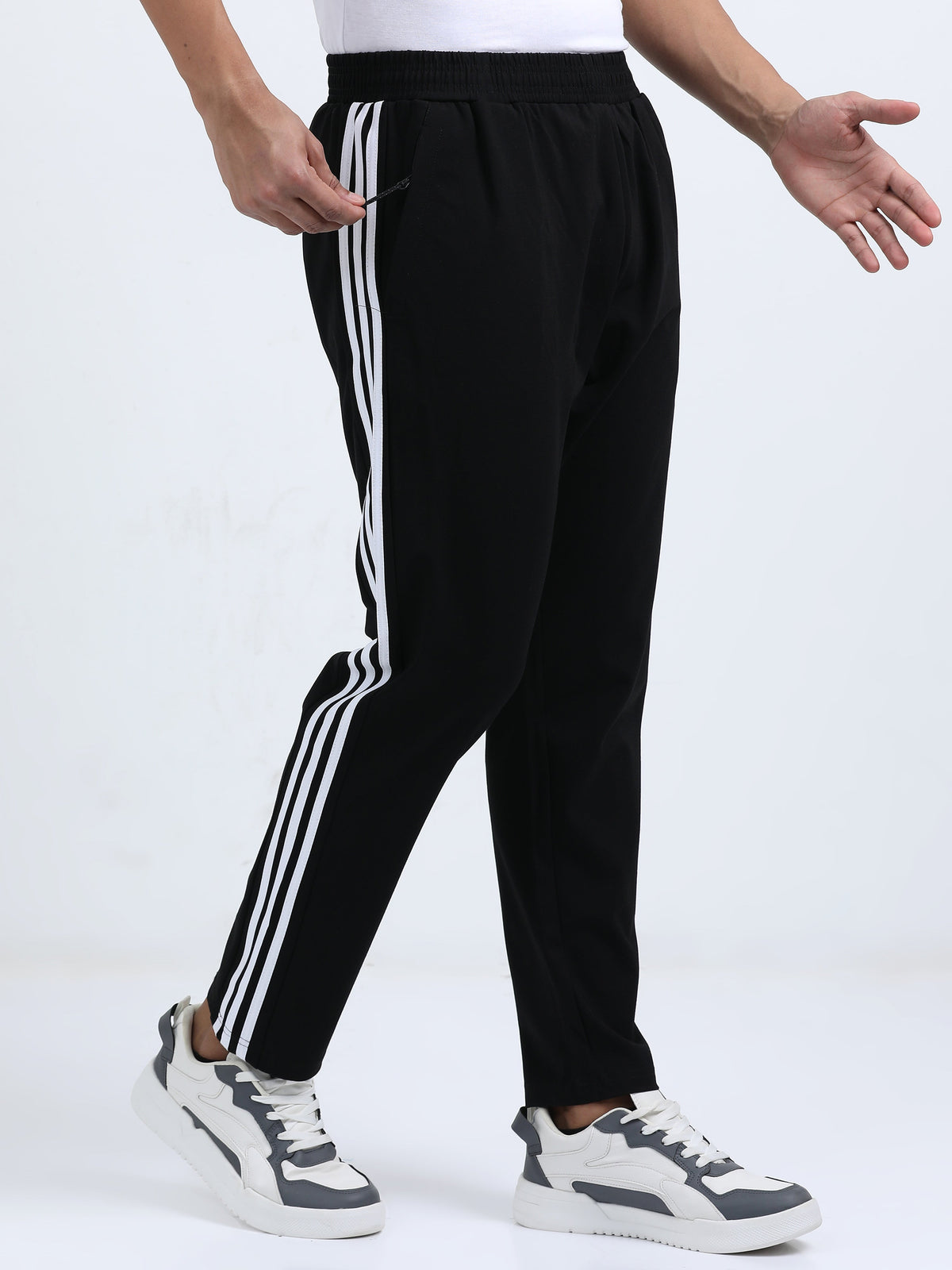 Knit Track Pants - Black
