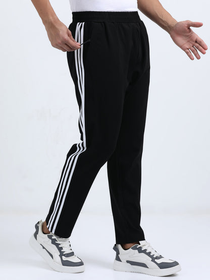 Knit Track Pants - Black