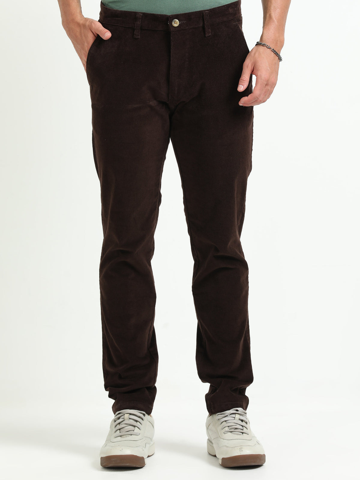 Corduroy Pants - Coffee Brown