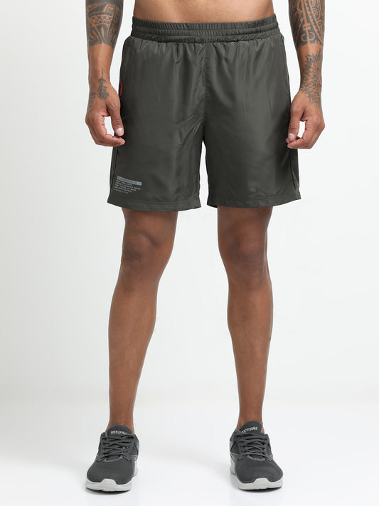 Olive Victory Sports Shorts