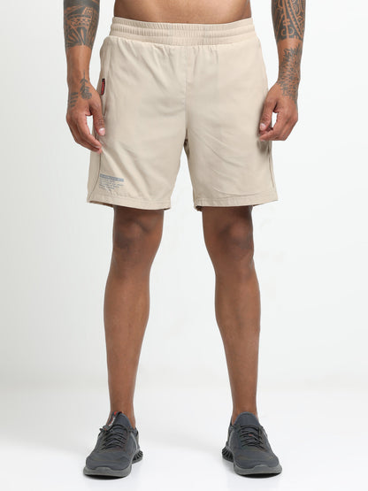 Cream Victory Sports Shorts