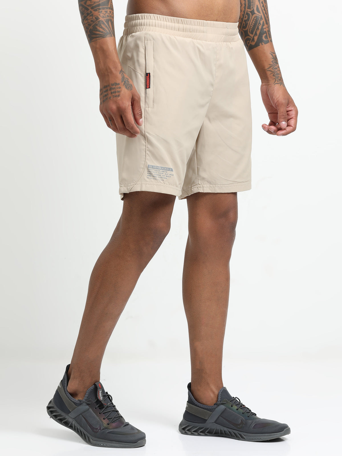 Cream Victory Sports Shorts