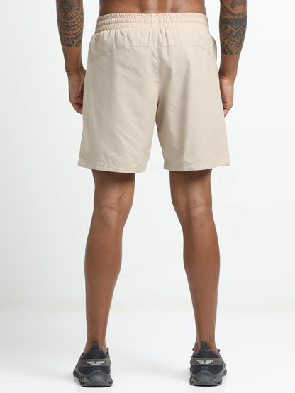 Cream Victory Sports Shorts