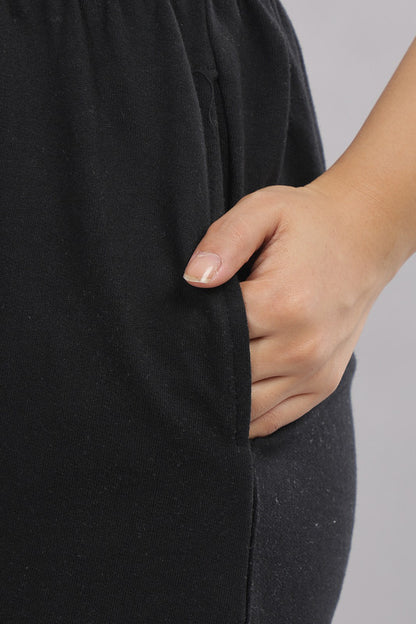 Funny Tales Black Shorts for Women