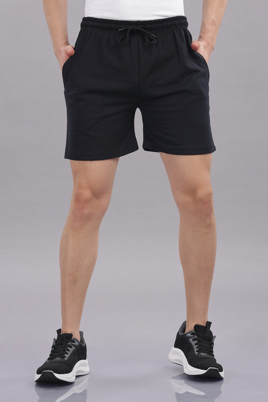 Funny Tales Black Shorts for Men