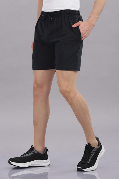 Funny Tales Black Shorts for Men