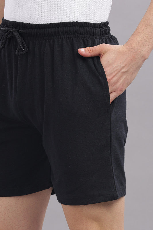 Funny Tales Black Shorts for Men