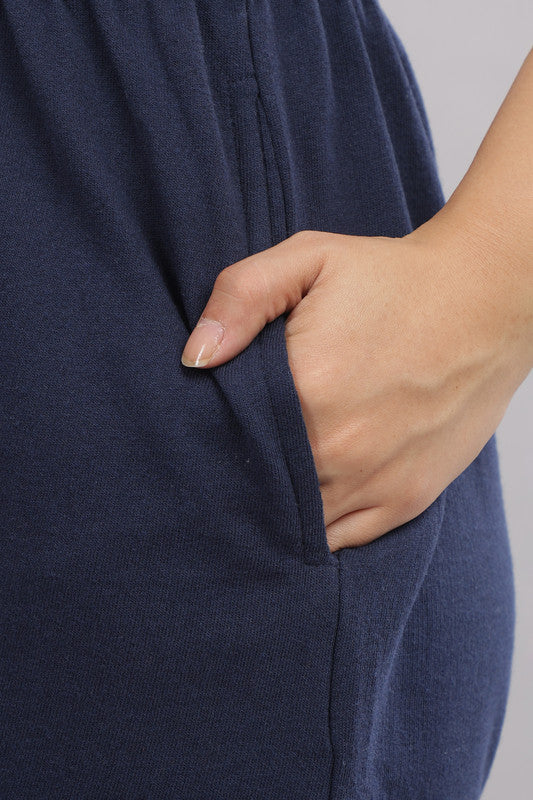 Funny Tales Navy Blue Shorts for Women