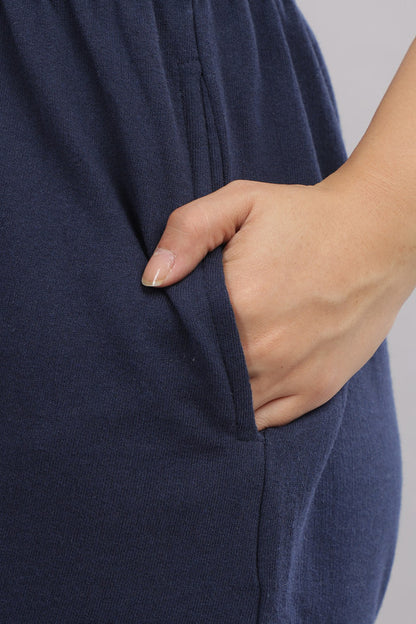 Funny Tales Navy Blue Shorts for Women