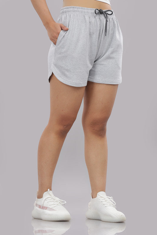 Funny Tales Grey Shorts for Women