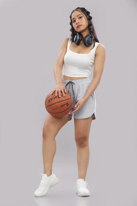 Funny Tales Grey Shorts for Women