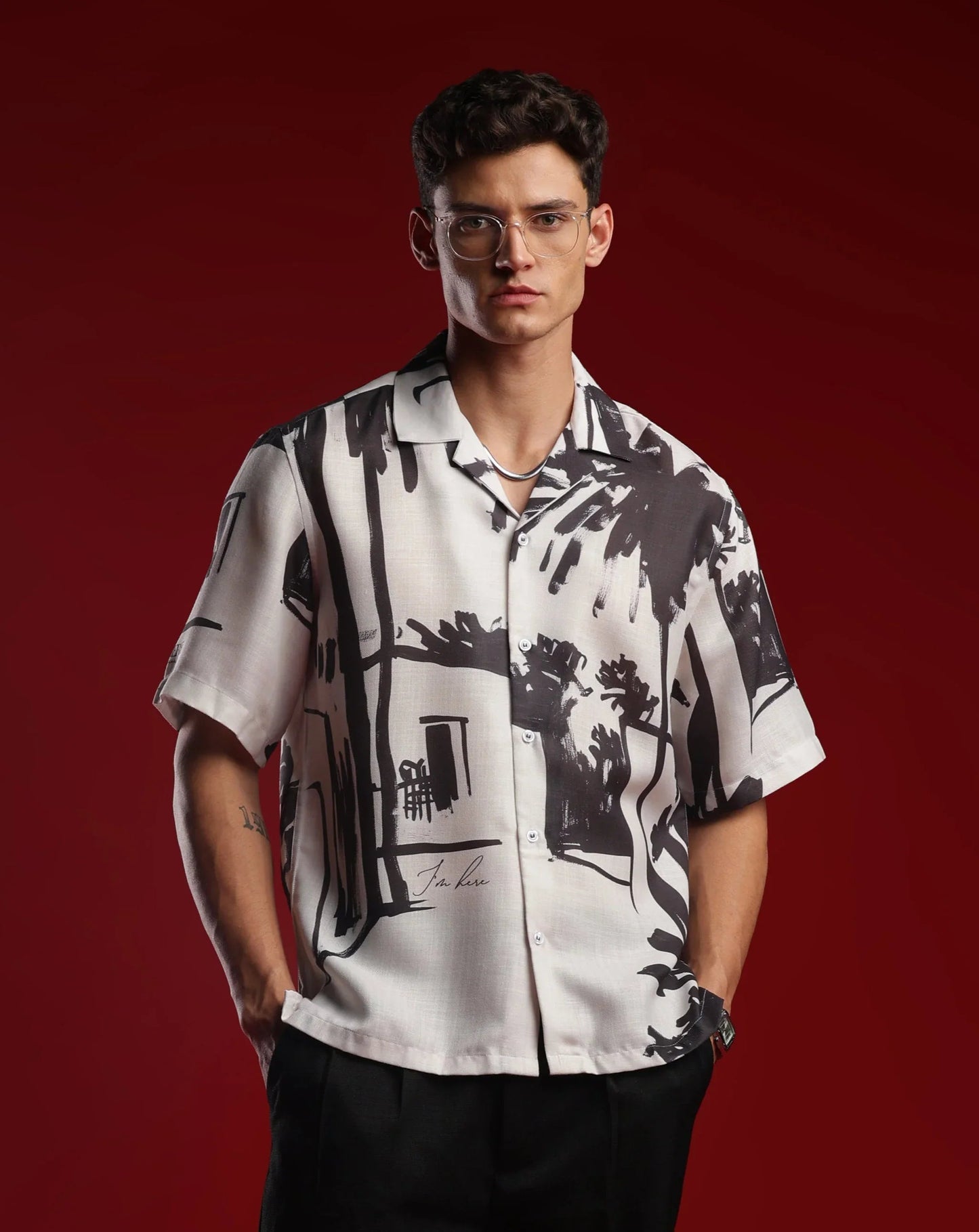 Peace, What I Call Home Resort Collar Shirt