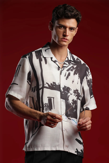 Peace, What I Call Home Resort Collar Shirt