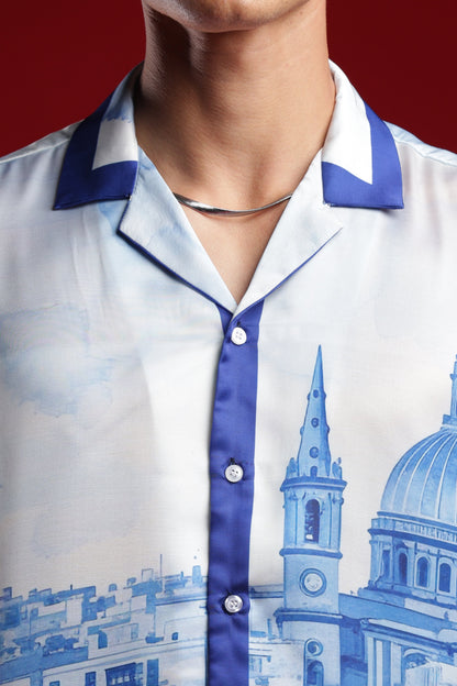 Amalfi Coast Italy Resort Collar Shirt