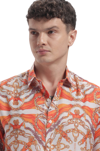 I'MHERE Essentials Orange Street full sleeve shirt