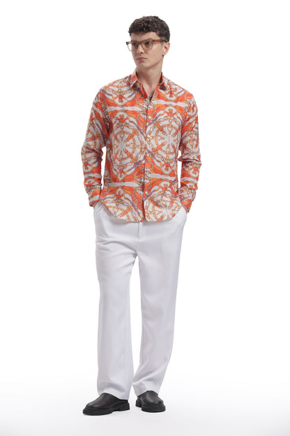 I'MHERE Essentials Orange Street full sleeve shirt