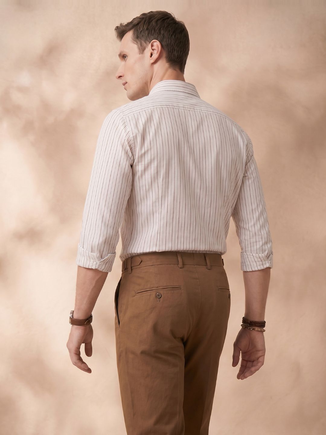Regular Fit Cotton White Formal Shirt for Men (FIXON)