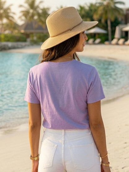 Womens Pack of 3 Solid Cotton Round Neck Regular Fit Sports T-Shirts