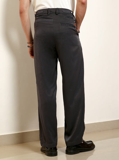 Black Pleated Trousers