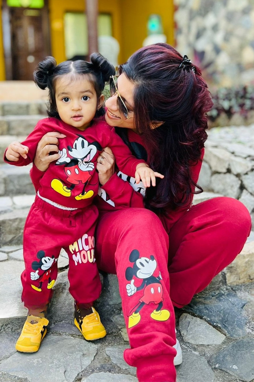 Mickey Classic Co-ord set for Family Nap Chief