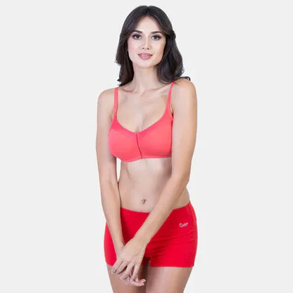 Rosebite non-padded non-wired 3/4th coverage cotton t-shirt bra NVB1031 for everyday comfort and smooth support