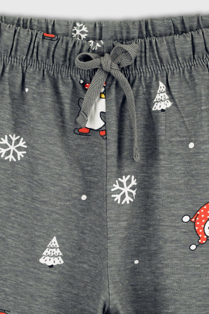 Cozy Penguin Pajama Set for Family Nap Chief