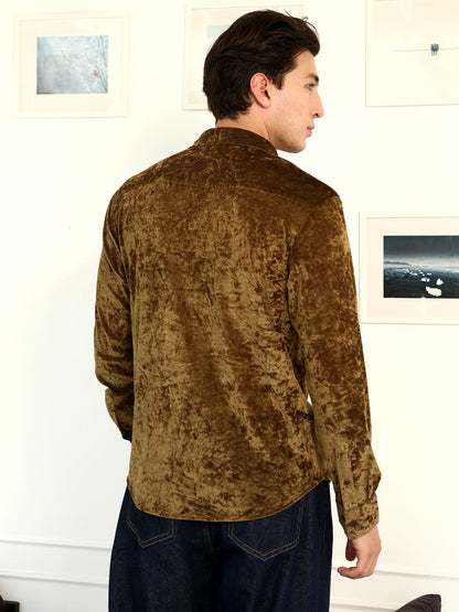 Solid Velvet Shirt