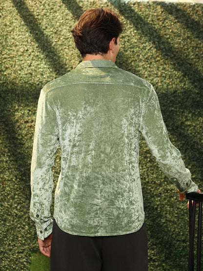 Solid Velvet Shirt
