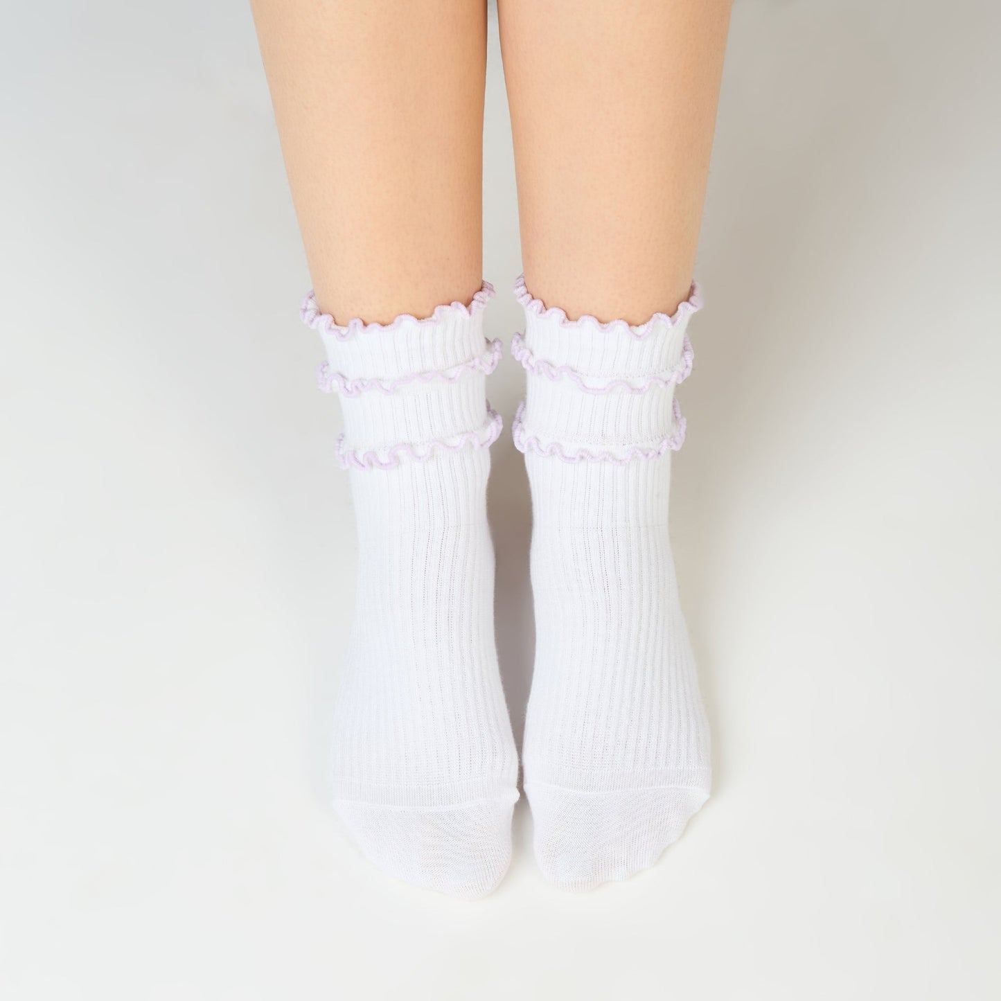 Women’s Frilled High Ankle Socks SocksXpress