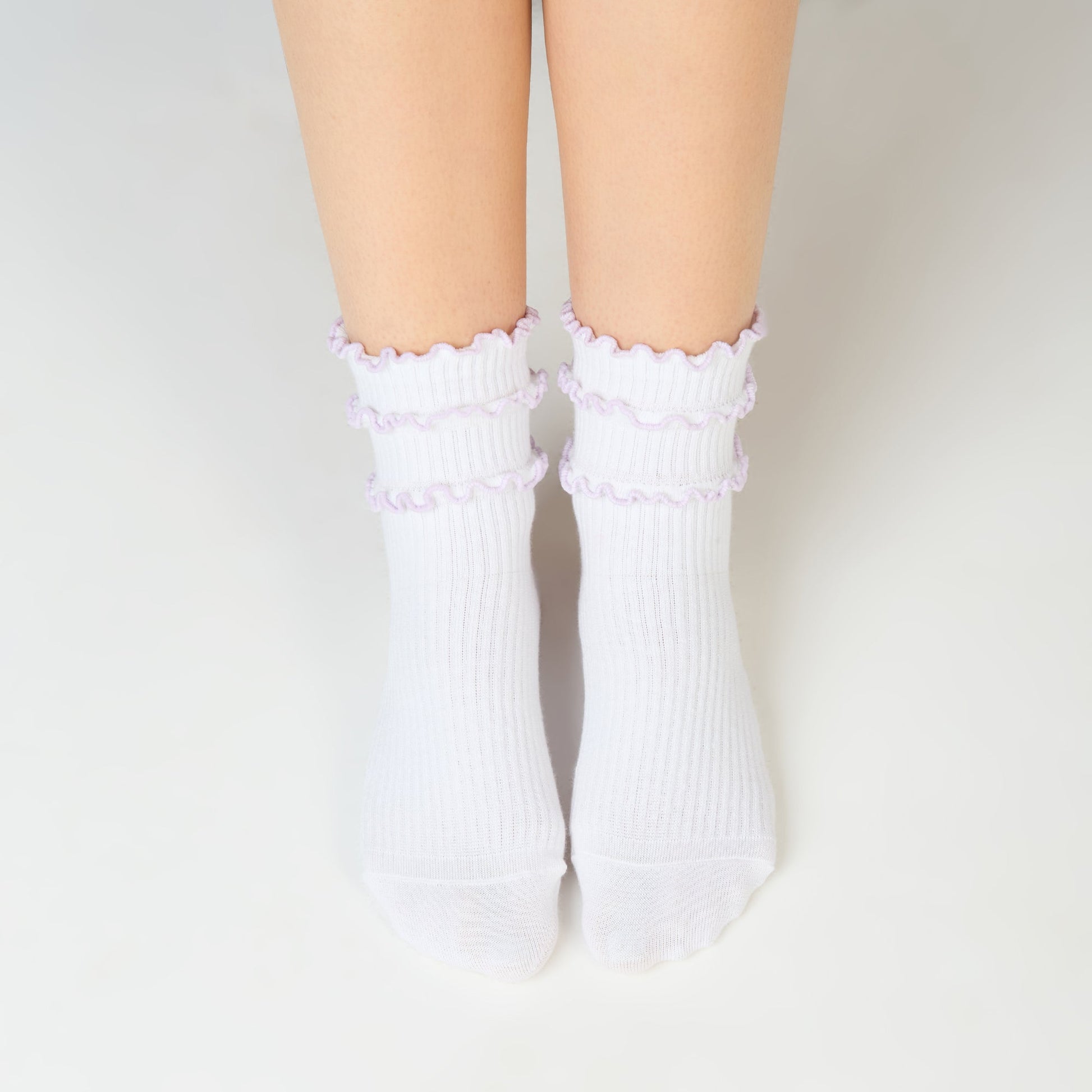 Women’s Frilled High Ankle Socks SocksXpress