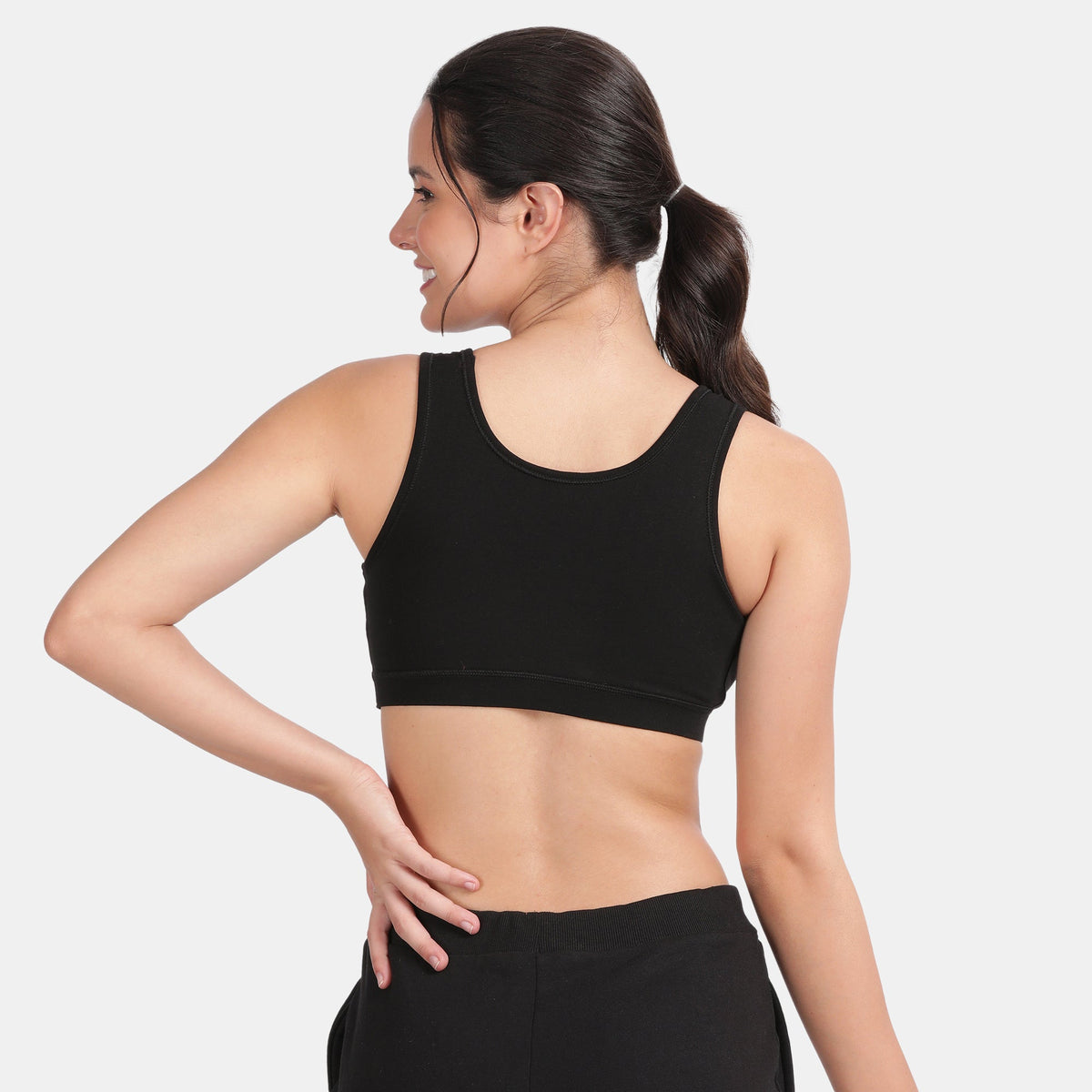 Envie Padded Non-Wired 3/4th Coverage Racerback Sports Bra