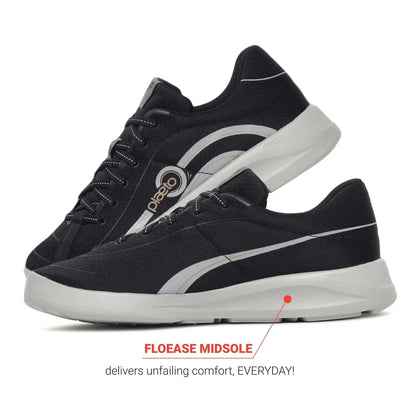 Men's Black Go Trainer Shoes Plaeto