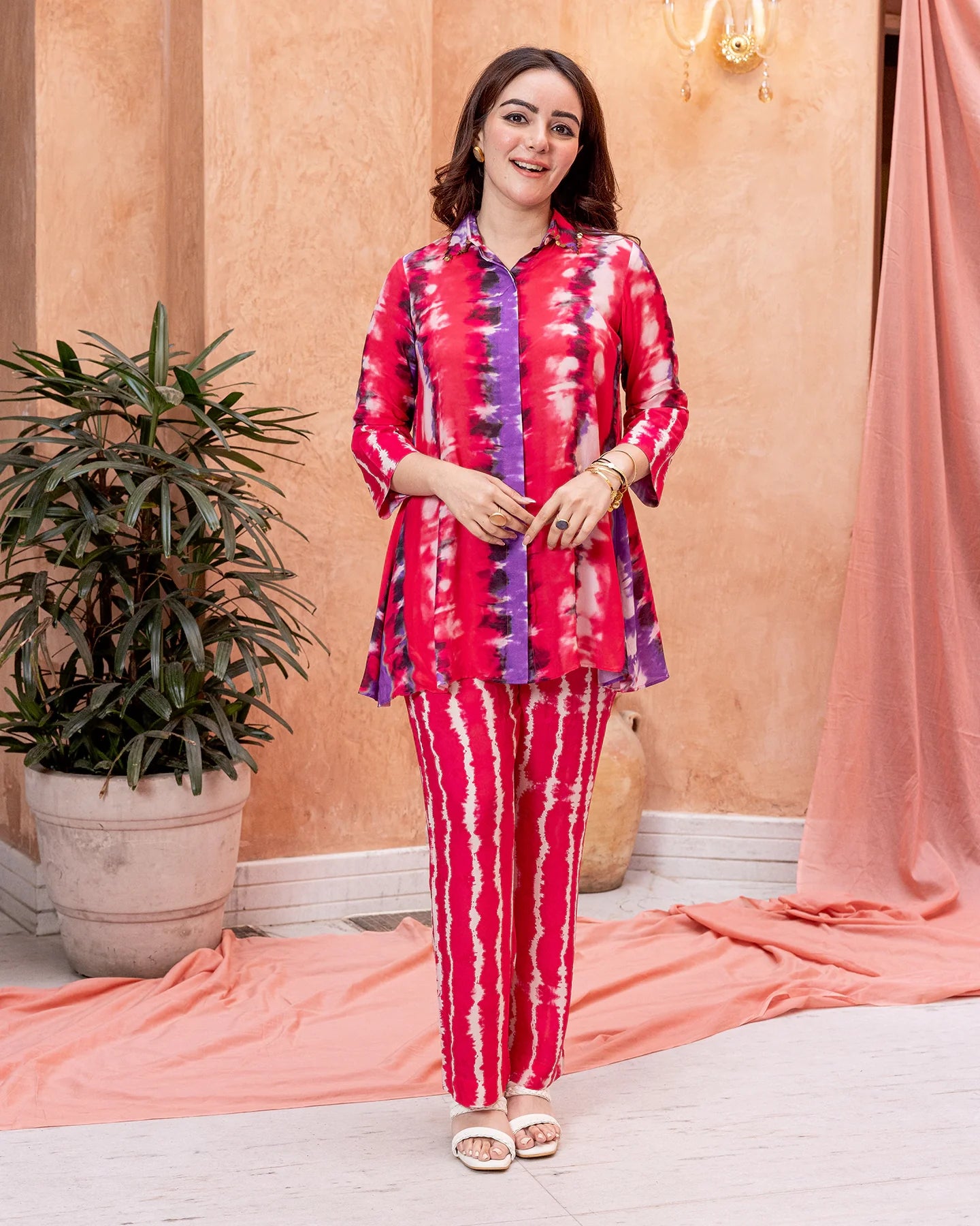Red Tie Dye co-ord set