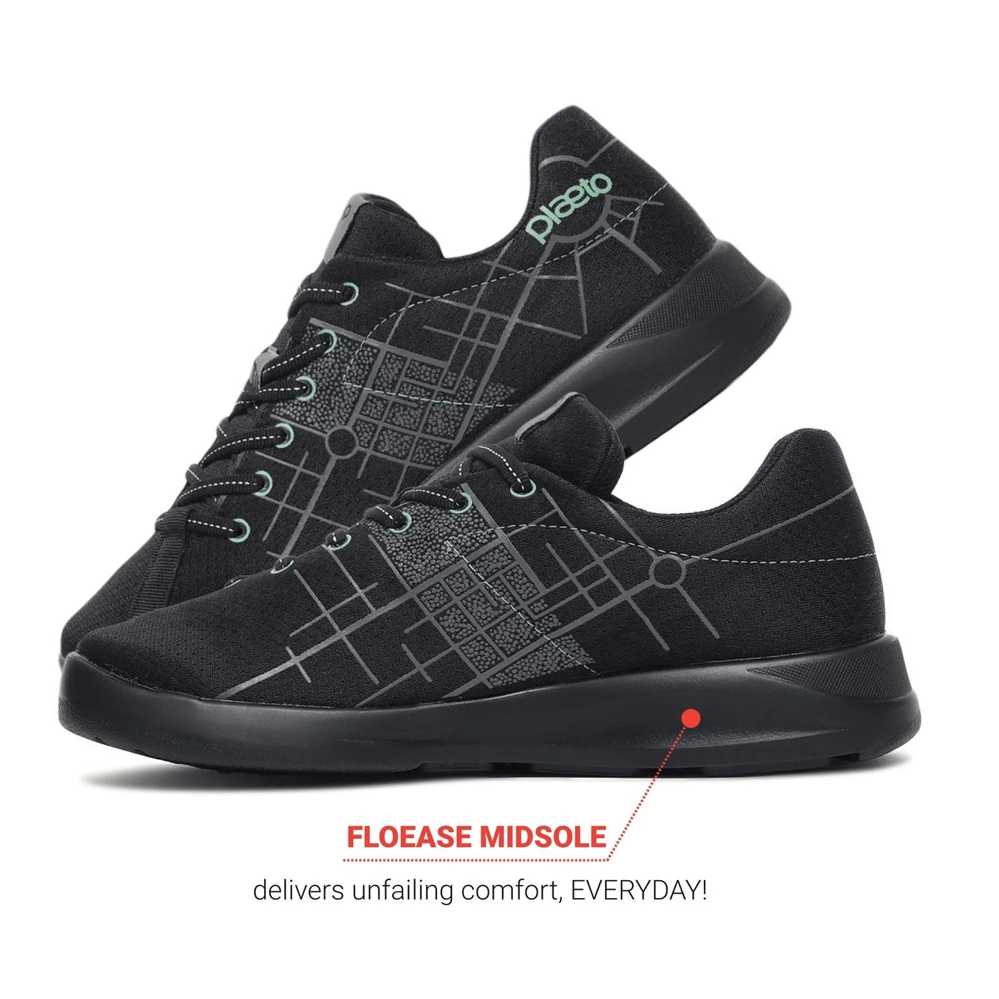 Men's Maidaan Black Training Shoes