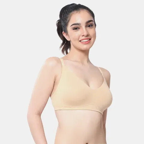Seamless nude t shirt bra Envie full coverage non wired non padded lightweight invisible bra for women