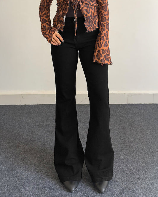 Classic Black Bootcut Jeans