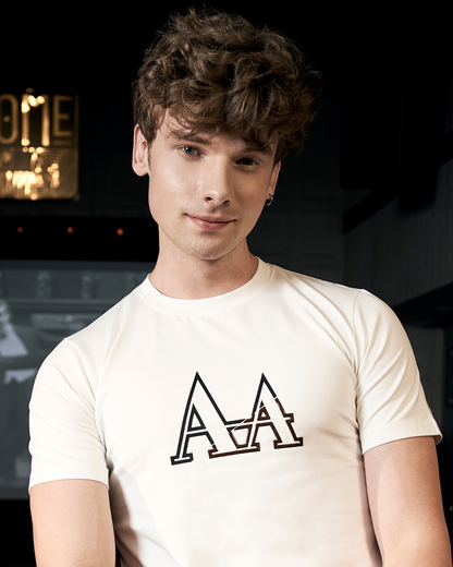 Signature Men's White T Shirt Aachari
