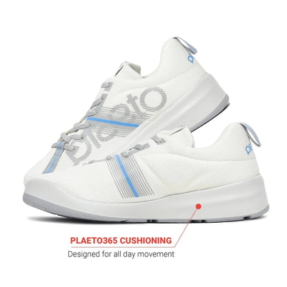 Men’s Slam 2.0 White Trainer Shoes Plaeto