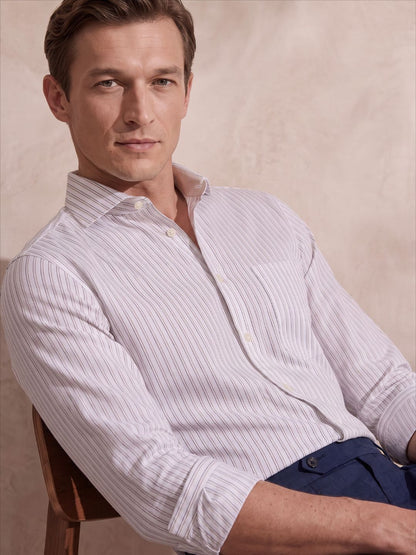Slim Fit White Cotton Formal Shirt for Men (JAXON)