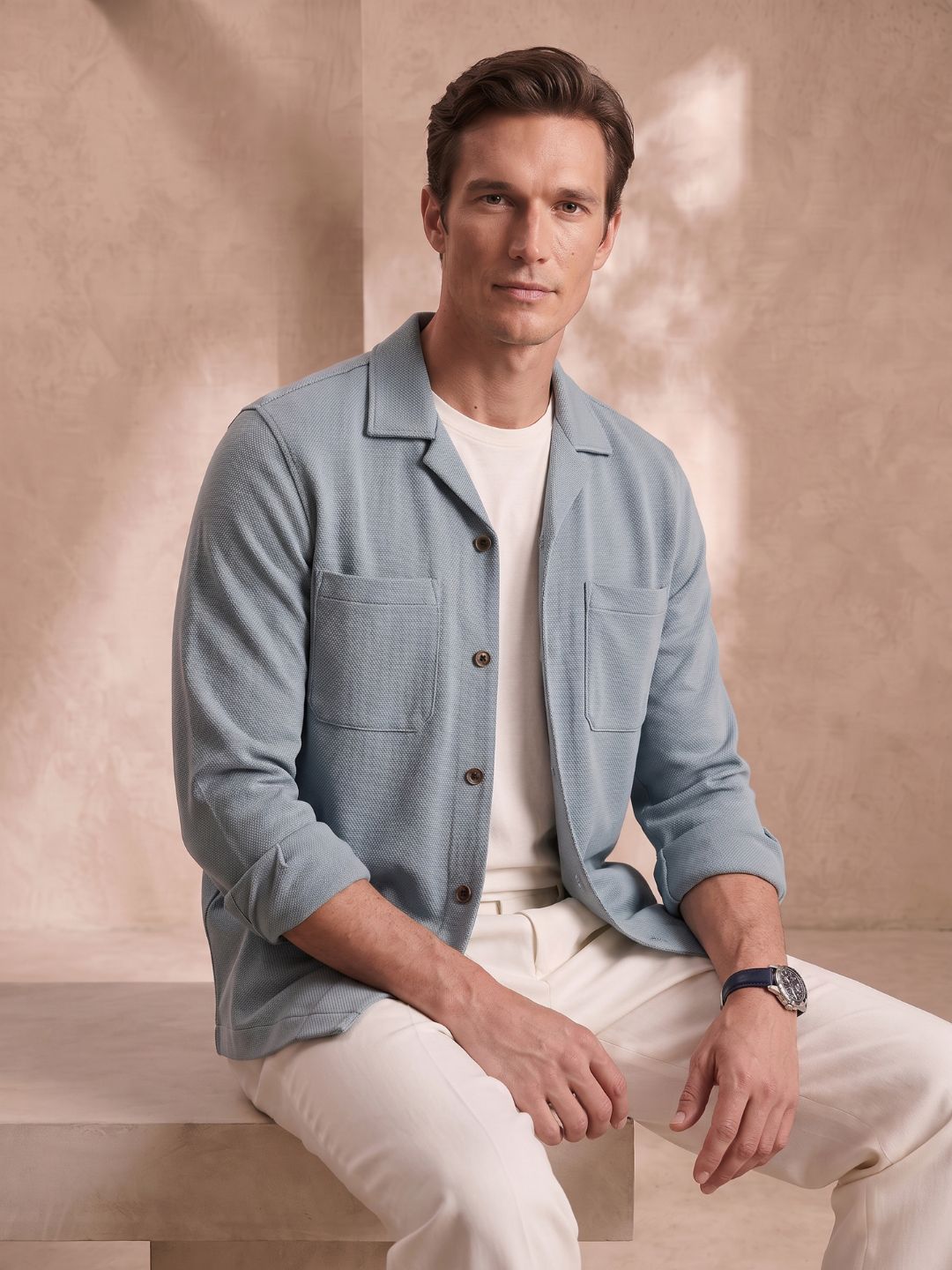 Regular Fit Olive Green Cotton Casual Shirt for Men (DORSA)