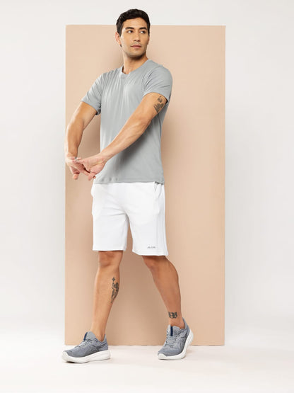 Alcis Men White Waffle Shorts