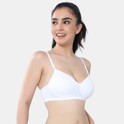 Envie Padded Non-Wired 3/4th Coverage T-Shirt Lace Bra