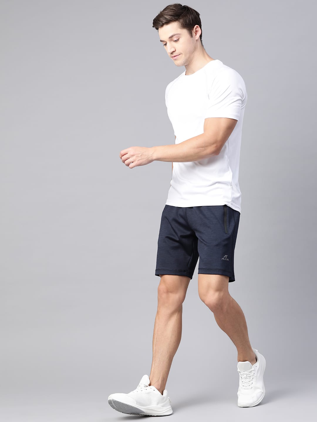 Alcis Mens Solid Navy Shorts