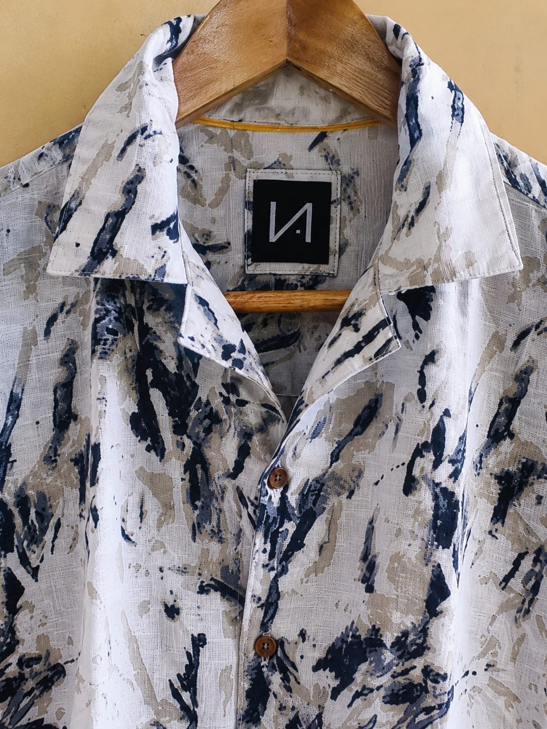 White & Blue Resort Shirt