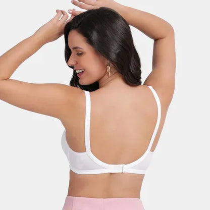 White Envie minimiser bra non padded non wired 3/4th coverage smooth support bra