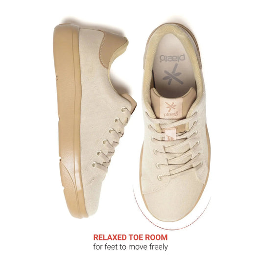 Classic Beige Sneakers for Men Plaeto