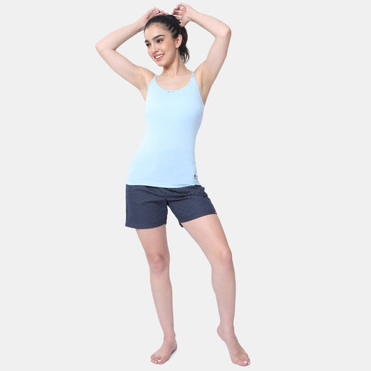 Envie Regular Fit Round Neck Short Length Basic Camisole